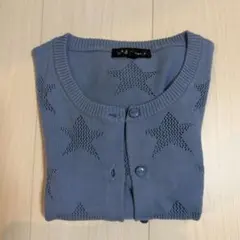 To b. by agnes b. カーディガン ライトブルー クロップド丈