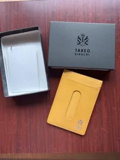 TAKEO KIKUCHI イエロー パスケース　新品