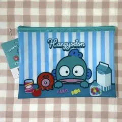 サンリオ ハンギョドン さおり フラットポーチ ビニール 旅行 グッズ ダイソー