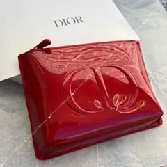 Diorディオール　ノベルティ 2026春限定　赤エナメルポーチ 箱付き