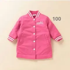 エックスガールステージス　はっ水ミルズロゴラインブルゾン　100