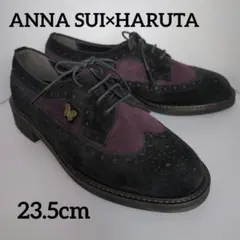 ANNA SUI×HARUTA ウィングアップ スエード 23.5cm 2Eのサムネイル