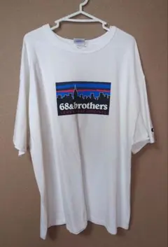 レア68&brothers x champion コラボ Tシャツ パタゴニア風