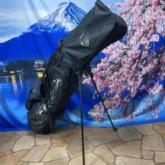 寶BU-1105 美品 ニューエラ スタンド式 キャディバッグ ブラック迷彩