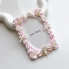 ホイップデコ 硬質ケース トレカケース B8 推し活 ピンク 丸型 丸 楕円