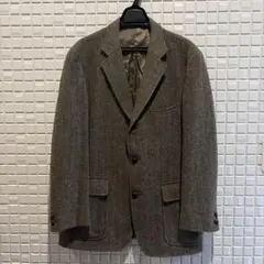 90s J.PRESS ツイード ジャケット 段返り3B くるみボタン 日本製