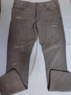 Polo Ralph Lauren ダメージデニムパンツ グレー