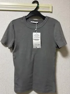 ZARA グレー 半袖Tシャツ