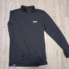 FILA 長袖 ハイネック シャツ ブラック