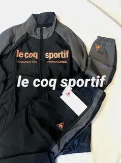 ⭐️未使用 ルコックゴルフ セットアップ レインウェア M 撥水 黒 デサント