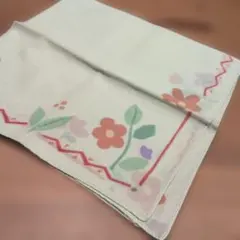 ヴィンテージ　花柄ハンカチ