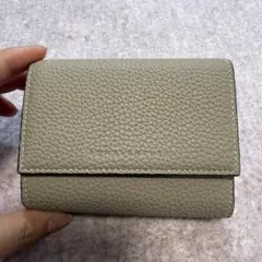 BONAVENTURA 二つ折り財布 グレージュ×コーラル - メルカリ