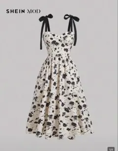 SHEIN MOD フローラルプリント キャミワンピース JP-XL(M)