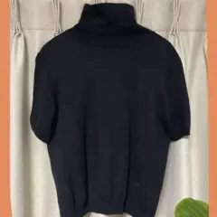 バーバリー BURBERRYニット セーター 黒 ブラック ハイネック XL