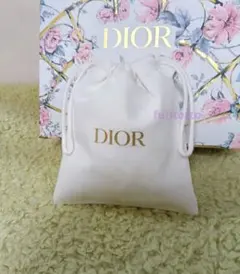 dior ディオール ノベルティ ポーチ 白巾着 非売品 ノベルティのサムネイル