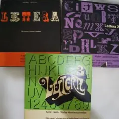 Letter 1 Letter2 Letter3 ３冊セット デザイン 洋書