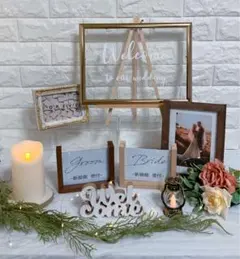 ウェルカムスペース　ウェルカムボード　ウェルカムグッズナチュラルウッドセット春