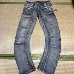 PPFM CHAOS CURVE DISTRESSED DENIM - メルカリ