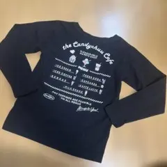 CandyChuu 長袖カットソー ブラック　125-135サイズ