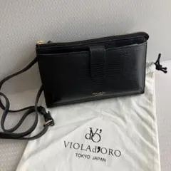 VIOLAd'ORO ヴィオラドーロ　スマホショルダーバッグ ブラックのサムネイル