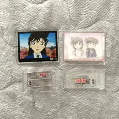 コナン展 毛利蘭 工藤新一 アクリルマグネット レンチキュラーアクスタ