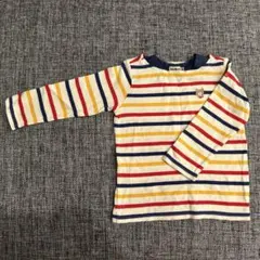 ミキハウス　ホットビスケッツ　ストライプ Tシャツ 90㎝