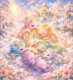 開運絵画 ❀笑龍シリーズ 無限∞九頭龍 - メルカリ