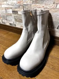 未使用❗️オリエンタルトラフィック厚底ショートブーツLLサイズ