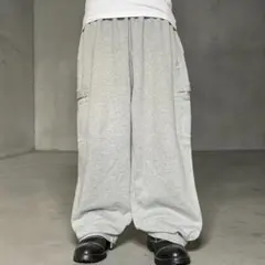 90s-00s Nike バギー スウェットパンツ ワイドレグ サイドライン