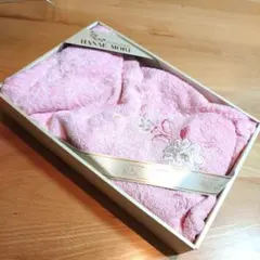 HANAE MORI バスタオル ピンク 花柄 刺繍のサムネイル