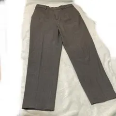 【最終値下げ】UNIQLO グレー スラックス ボタン付きファスナー