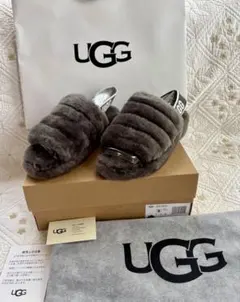 未使用 限定復刻 UGG W FLUFF YEAH SLIDE ファーサンダル - メルカリ