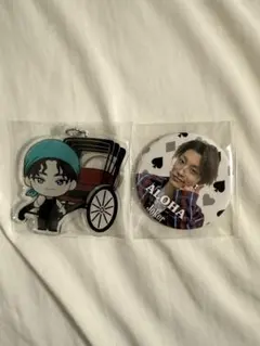 超特急　アロハご当地キーホルダー　缶バッチ