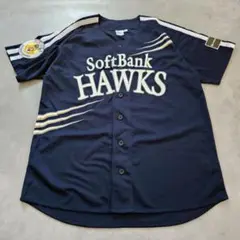 ソフトバンクホークス ユニフォーム L ネイビー 野球 応援グッズ1436H
