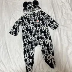 ミッキーマウス柄ロンパース 50〜70cm