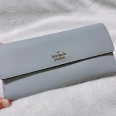 kate spade ライトブルー 長財布