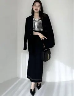 anuans/ペンシルニットスカート