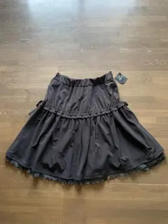 【新品】ブラデリスニューヨーク　フレアスカート 黒 シースルー裾のサムネイル
