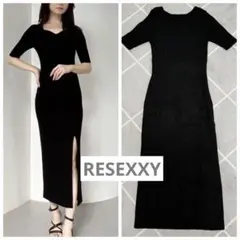 RESEXXY❤️ハートネックタイトニットワンピースのサムネイル