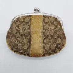 COACH 小銭入れ　がま口　シグネチャー