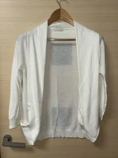 anySiS ホワイト 長袖カーディガン