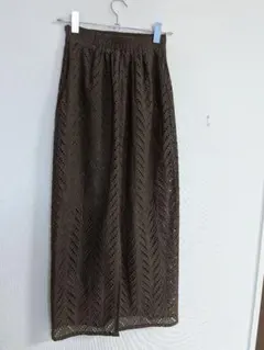 Iumiereカット レース タイトロングスカート