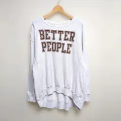 ★ DENIM DUNGAREE フロッキープリント スウェット トレーナー