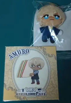 名探偵コナン セガラッキーくじ 安室透 ぬいぐるみマスコット アートパネル