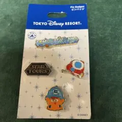 東京ディズニーリゾート トゥーンタウン ピンバッジセット ピンズ 4個