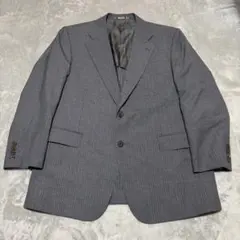 Aquascutum 日本製 ウール100% ストライプ テーラードジャケットのサムネイル