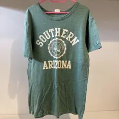 Champion Tシャツ グリーン カレッジロゴのサムネイル