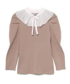 SNIDEL プリーツカラーニットプルオーバー