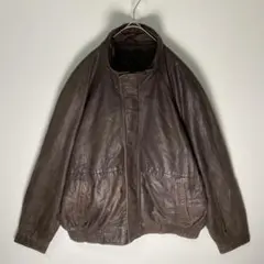 JHON ASHFORD 本革 レザージャケット 裏地キルティング 実寸XL以上