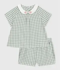 n*e様 新品タグ付【PETIT BATEAU】セットアップ ブラウス ズボン
